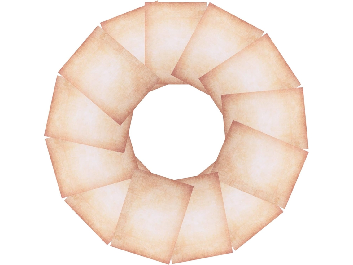 100 Folhas De Papel Decorativo Retrô A4 Dupla Face