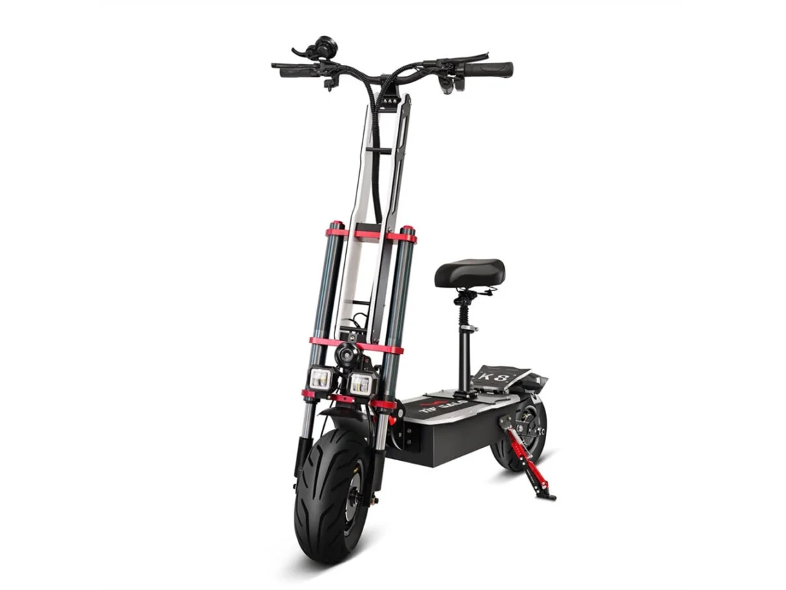 Scooter Elétrica Tifgalop K8 6000 W, 12 Polegadas, Bateria De 60 V E 38 Ah Com Assento Removível
