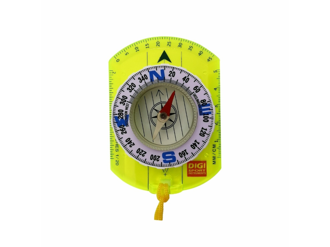 Bússola escolar com placa verde transparente DIGI SPORT INSTRUMENTS