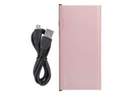 Bateria Portátil LAXISCREED 5000mah Ouro Rosa com Cabo Integrado