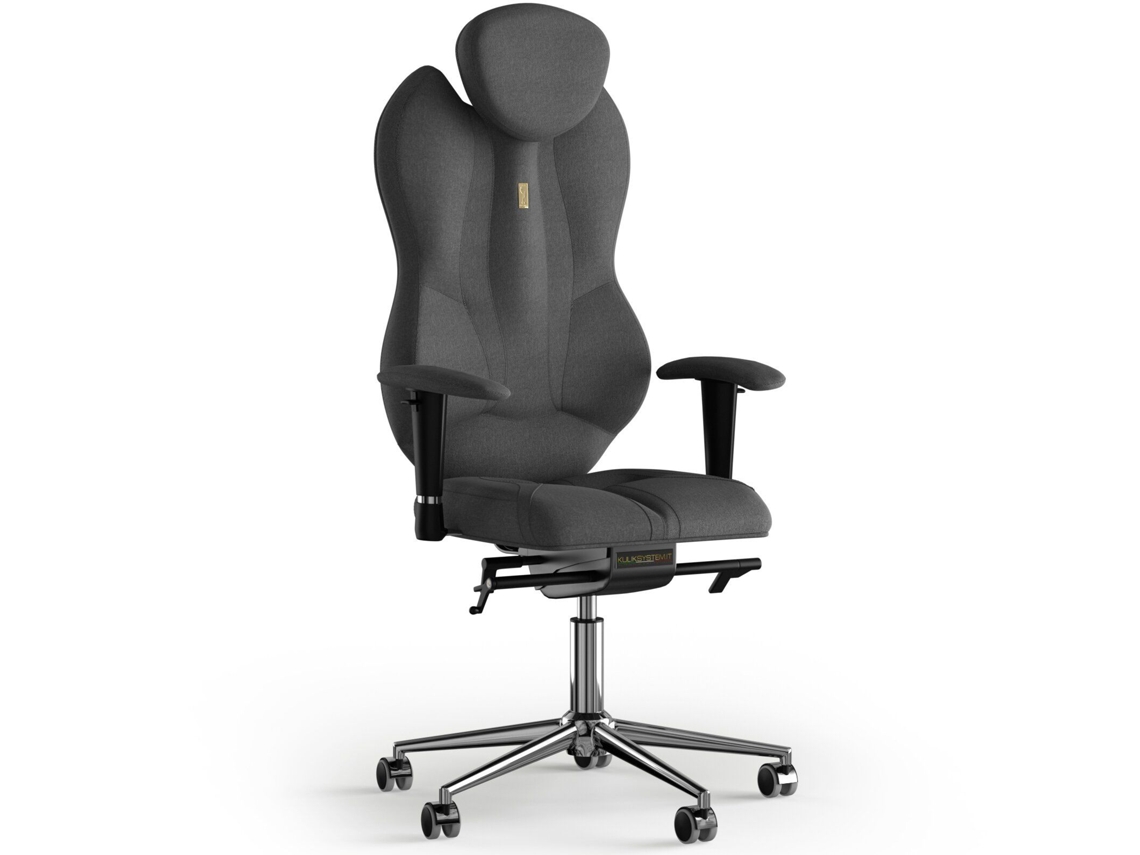 Cadeira de Escritório Ergonómica KULIK Tecido Grande (Azur - Cinzento -130x50x50cm)