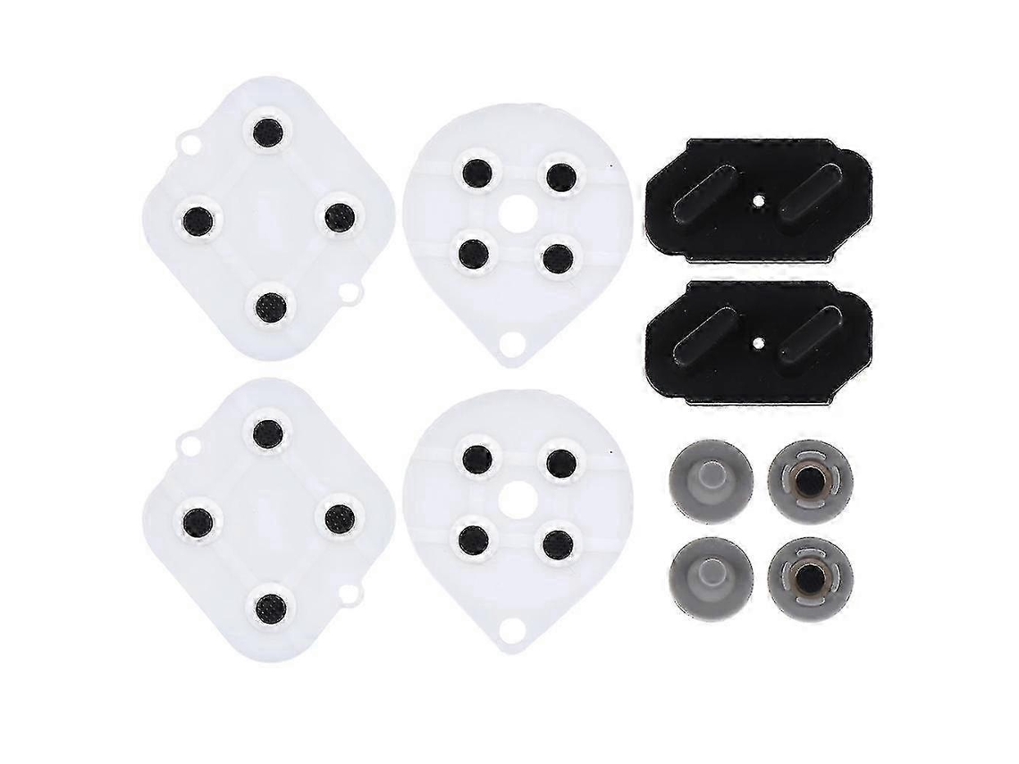 Kit De Botões E Teclas De Silicone Com Almofadas Condutoras De Borracha Para Controle De Videogame Snes. Peça De Reposição Para Reparo. Hengjian