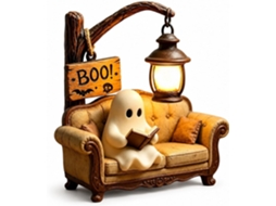 Livro Ghost Light Lendo, decoração de Halloween para quartos