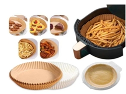 Lurelia Papel Para Air Fryer, 100 Unidades, Descartável, Branco