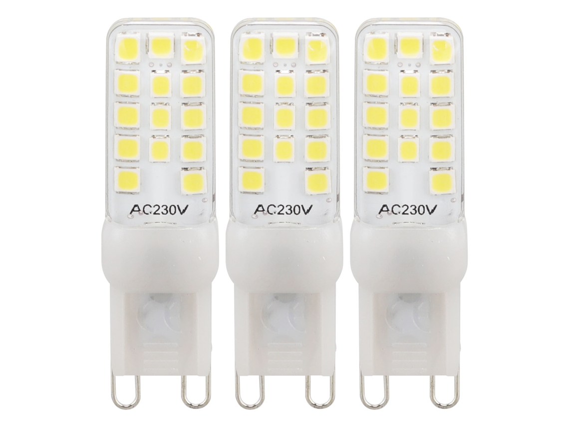 3pcs Lâmpada Led G9 5w Regulável 6000k 450lm 220v para Lustre Iluminação Interior