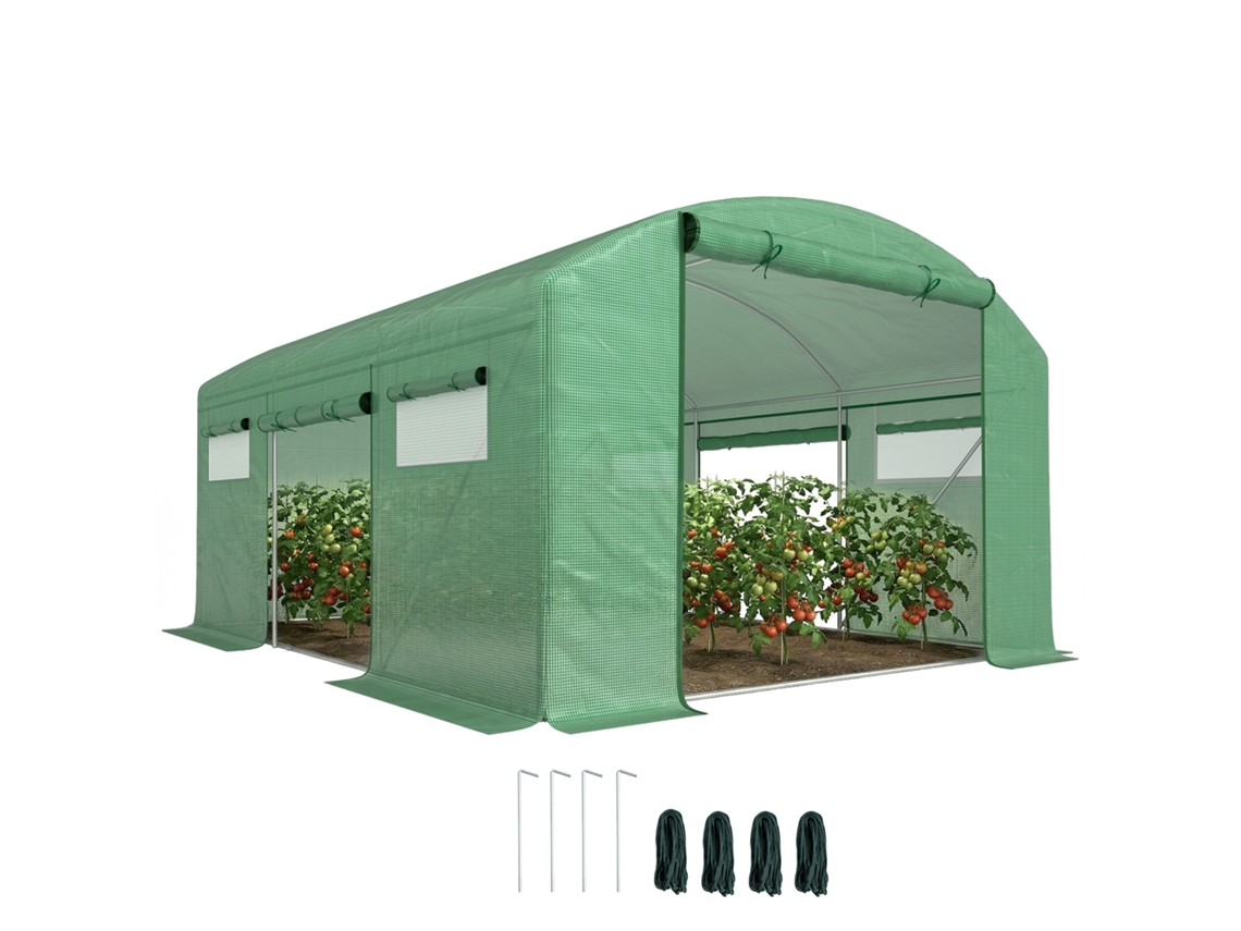 Estufa de Jardim Vertical PROFESIA BOYANG (69x49x193 cm) com 5 prateleiras, cobertura de PE, verde