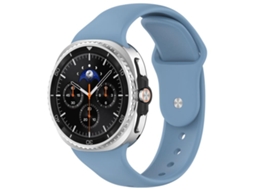 Bracelete Para Samsung Galaxy Watch 8 / 8 Classic - Silicone Com Fivela Reversa - Azul