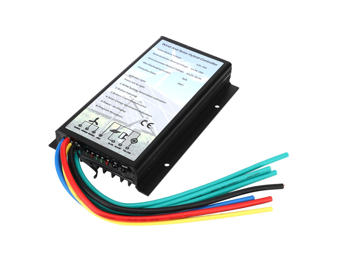Controlador De Carga Híbrido Eólico-solar 30a Ip67