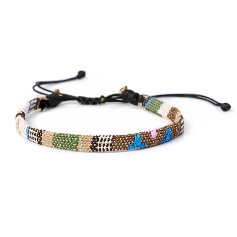 Pulseiras de Casal Artesanais em Estilo Boêmio, com Miçangas e Detalhes Trançados, Ajustáveis. MDUG