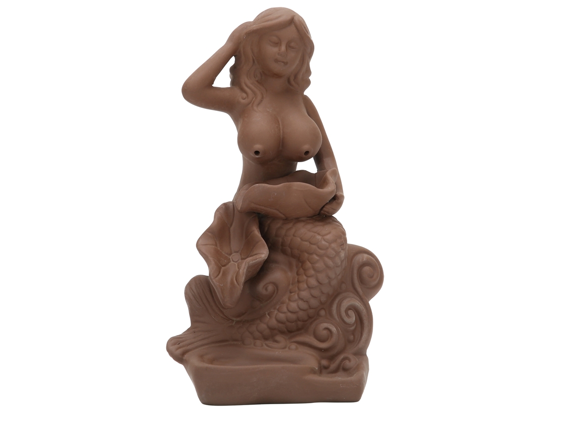Queimador de Incenso Indoor Porcelana Vermelha Decorativo
