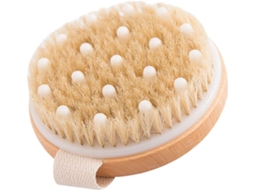 Escova De Banho Madeira Soimiss 11x11 Cm Esfoliante E Massageadora Unissex Para, Massagem Corporal E Pele