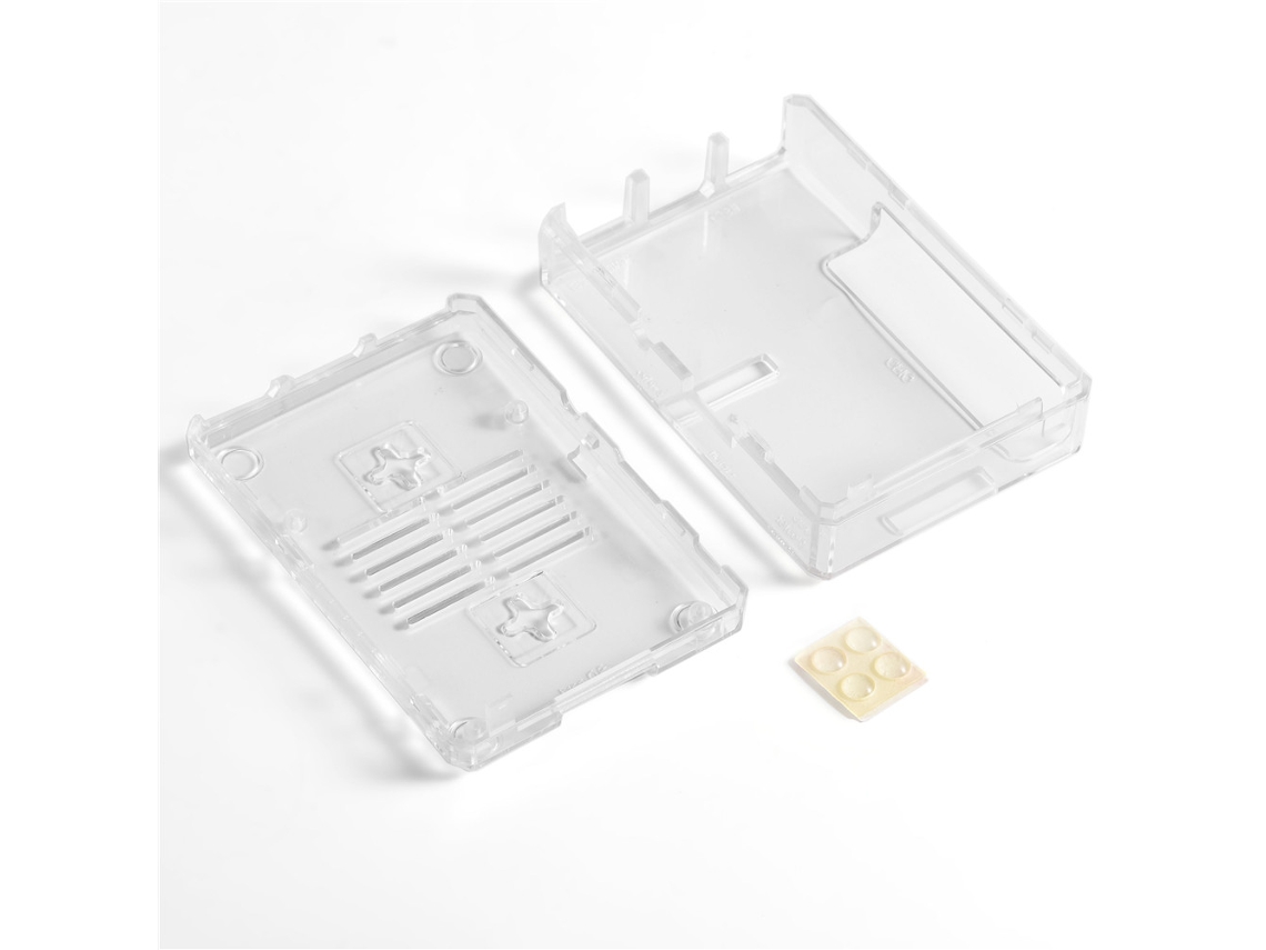 Caixa De Proteção Em Abs Transparente Para Raspberry Pi 3, Acessório Eletrônico Luz Dourada