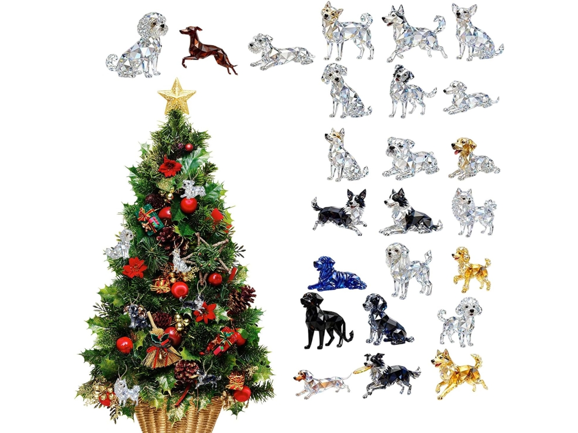 Calendário Do Advento 2025 Com Decoração De Cachorro Em Acrílico 2d |