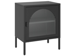 Nightstand, Nightstands Vidaxl Preto Aço (n/a)