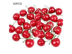 Ornamento De Carro Cereja Simulada De Espuma 2.5cm 50pcs