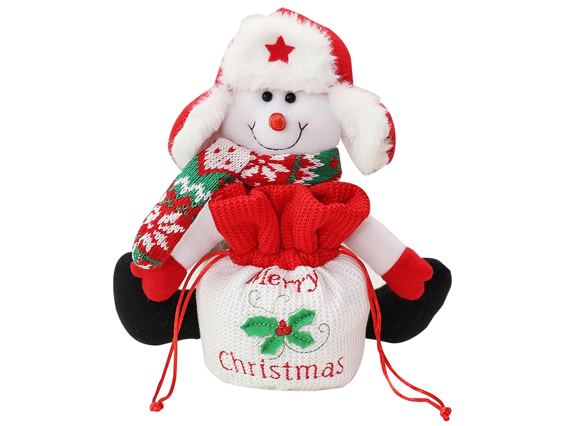 Laxiscreed Decoração De Natal Com Laço De Tricô Para Boneco, Faixa De Pulso E Presente Noël