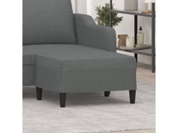 Vidaxl Apoio De Pés 70x55x41 Cm Tecido Cinzento-escuro