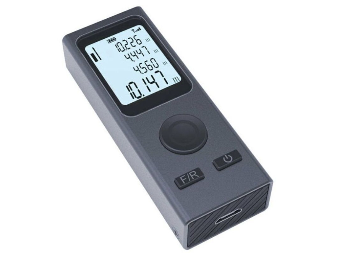 Medidor De Distância A Laser Inteligente. 30 M. Mini Digital Recarregável Via Usb. Portátil
