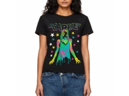 Rockinstone Carrie Color And Splatter Black Adult T-shirt Size:xxl