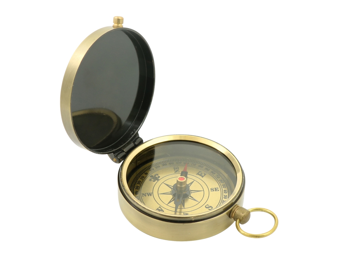 Bússola de Metal Retro para Camping e Hiking