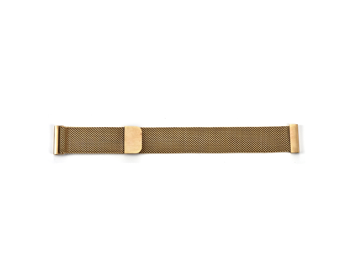 Cinto Relógio Aço Inox Fivela Magnética Moda Qualidade 20mm Dourado