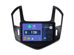 Auto Rádio Carro Bluetooth Autoradio 8GB RAM 128G ROM CarPlay Navegação GPS Ecrã Táctil RoverOne para Chevrolet Cruze J300 J308 2012-2015  