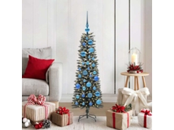 Vidaxl Árvore De Natal Artificial Verde 120 Cm Pvc, Plástico E Aço