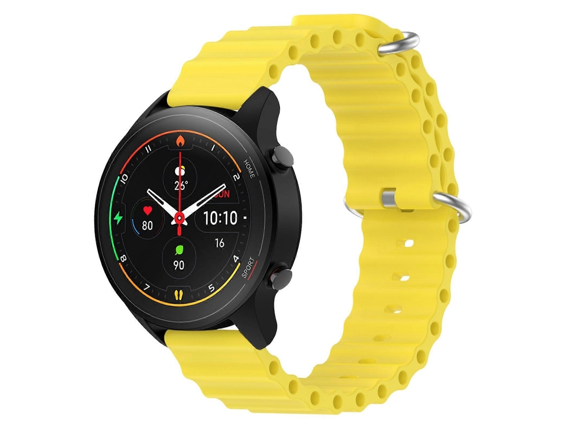Pulseira De Silicone De Cor Sólida Estilo Oceano Para Xiaomi Mi Watch S1 Pro 22mm