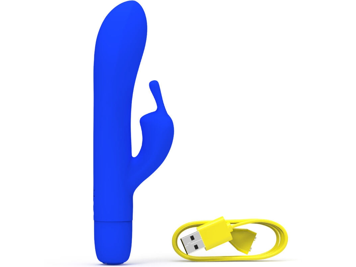 B Swish - Vibrador Recarregável Clássico Bwild Bunny Infinito Silicone Azul -