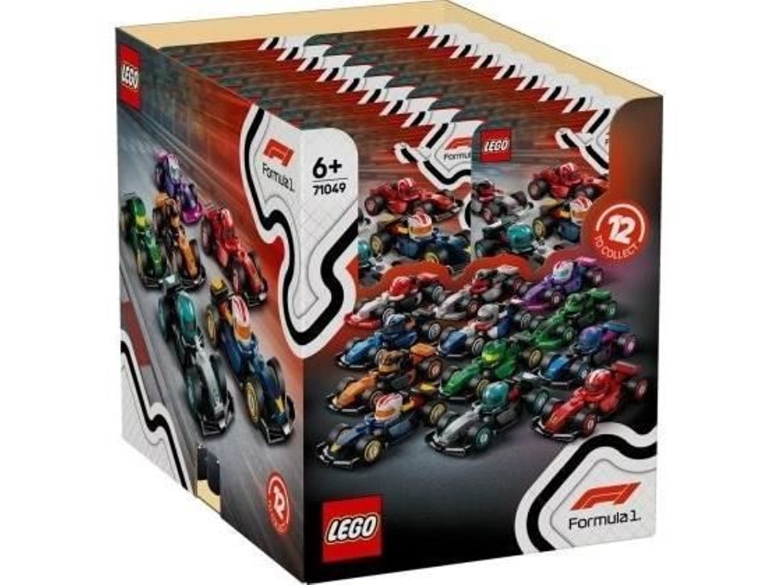 Caixa De 36 Minifiguras 71049 Carros F1 Para Colecionar Lego