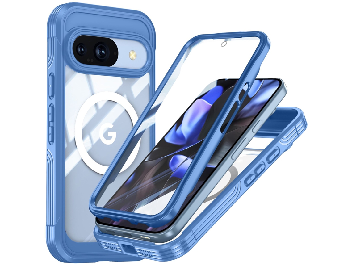 Capa Robusta Para Google Pixel 10/10pro Proteção 360, À Prova De Choque, Poeira Azul Panoona