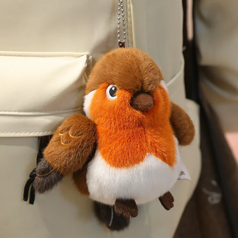 (robin 14cm) Chaveiro De Pelúcia De Pássaro Fofo/presente De Anime