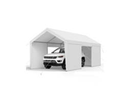 Garagem 3,05 X 6,09 X 2,87 M Resistente Aos Raios Uv E Água, Branca Vevor