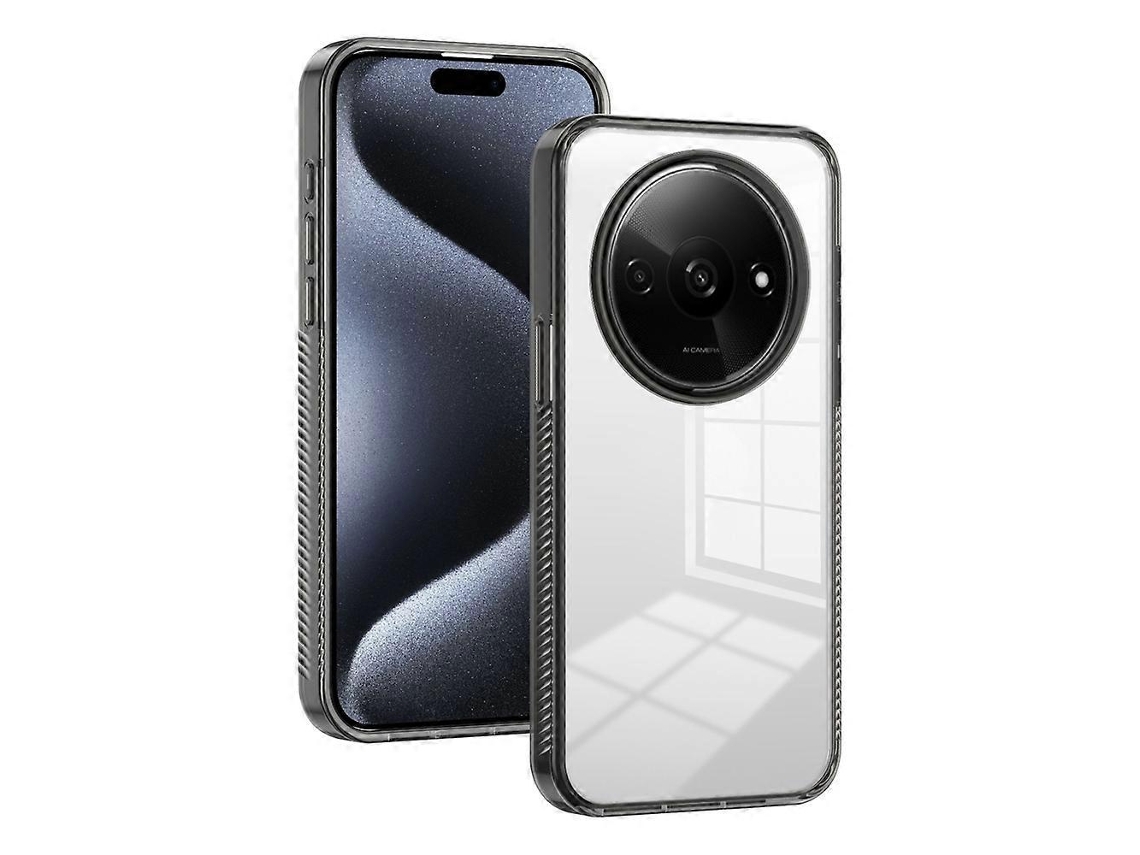 Capa De Telefone Híbrida De Acrílico Transparente Antiderrapante Tpu