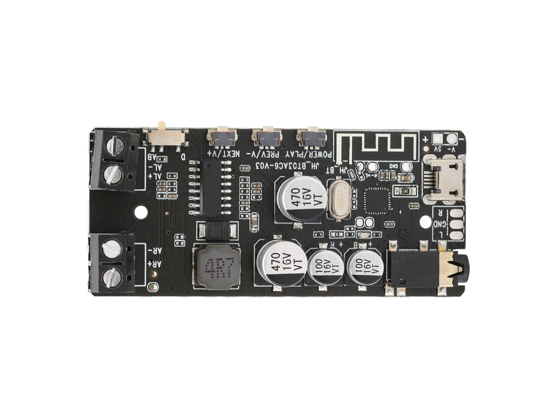 Módulo receptor Bluetooth 5.0 para DIY, placa amplificador estéreo 2x5W | S/MARCA