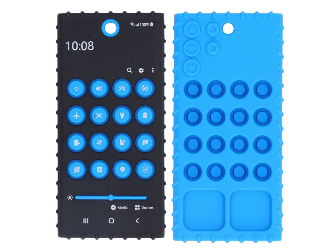 Primerox chupeta Silicone Infantil Formato Telefone Brilhante Desenvolvimento Sensorial e Motor