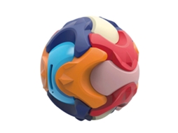 Mali cofrinho Bola Puzzle 3d Blocos de Montar Brinquedo Educativo para Crianças com Design Arco íris