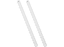 Corrediças De Gaveta Plástico Brancas 235mm, Conjunto De 2 Peças Para Guarda Roupas