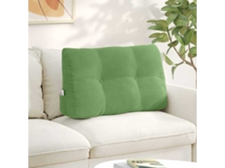 Vidaxl Travesseiro Para Costas Verde Claro 80 X 24 X 50 Cm Veludo