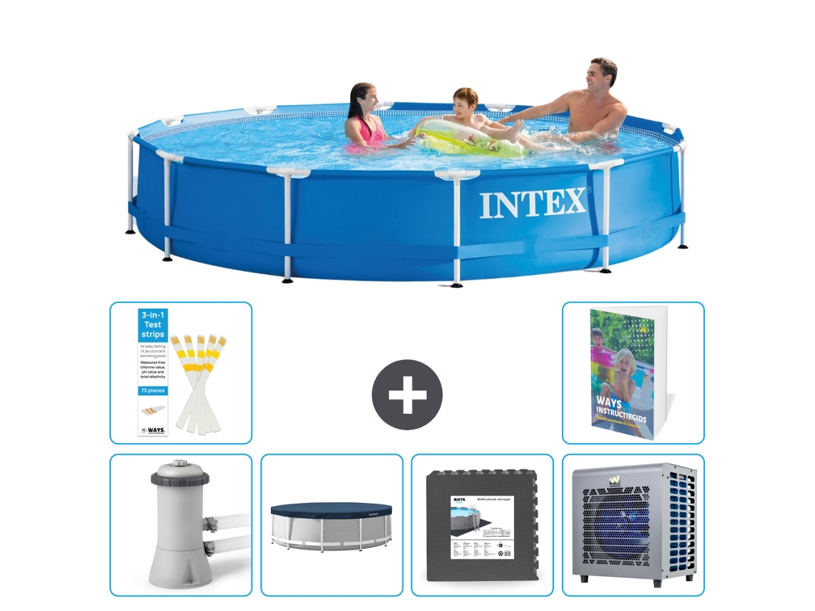 Intex Piscina Com Estrutura Redonda - 366x76 Cm - 7-peças S330
