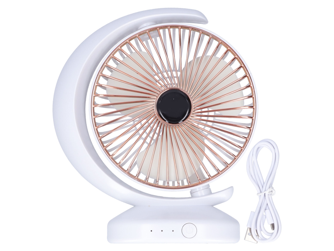 Ventoina portátil mini com carregamento USB, 3 velocidades ajustáveis, para mesa e viagem no verão S/MARCA