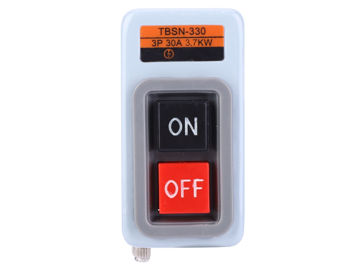 Interruptor De Botão Push Com Carcaça Retardante À Chama E Contato De Prata Tbsn-310 Tbsn-315 Tbsn-330