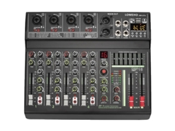 Mixer Dj, 4 Canais, 16 Dsp, Phantom Power 48v, Plug Da Ue Oem
