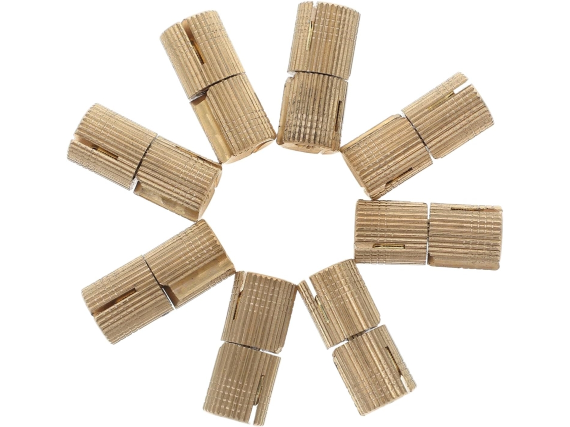 Conjunto De 8 Dobradiças Ocultas Em Latão Maciço, Estilo Vintage,