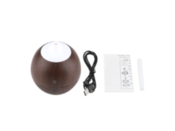 Laxiscreed Umidificador Usb De Madeira Escura Para Aromaterapia E Humidificação