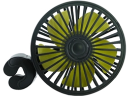 Ventilador De Carro Wooneky Preto Para Bancos Traseiros, Com Ventosa, Ângulo Ajustável E Alimentação Usb, Para Um