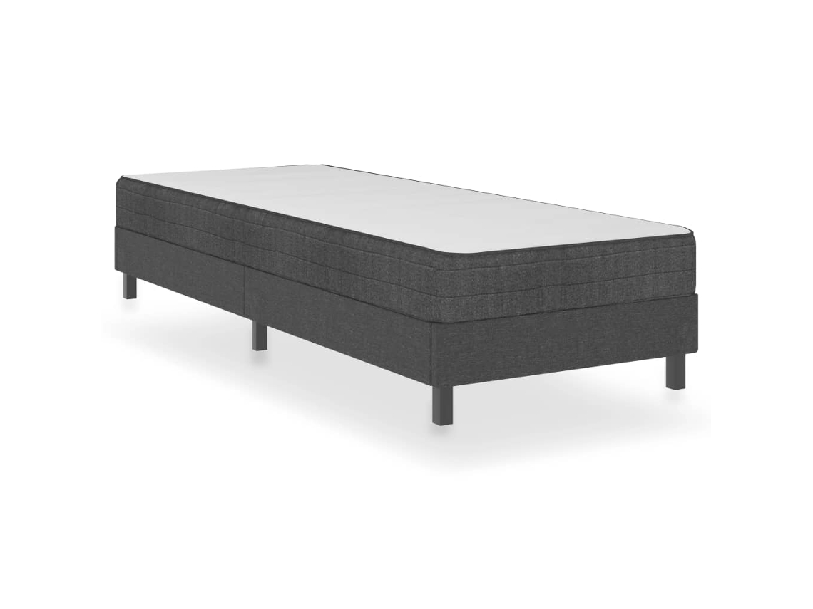 Box Spring Bed, Box Spring Beds Vidaxl Cinzeto Tecido (100 X 200 Cm)