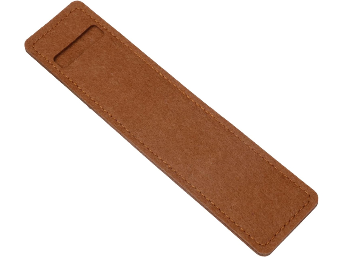 Estojo prático, ideal para a escola, com compartimento para recipientes de feltro e camada protetora para marcadores.