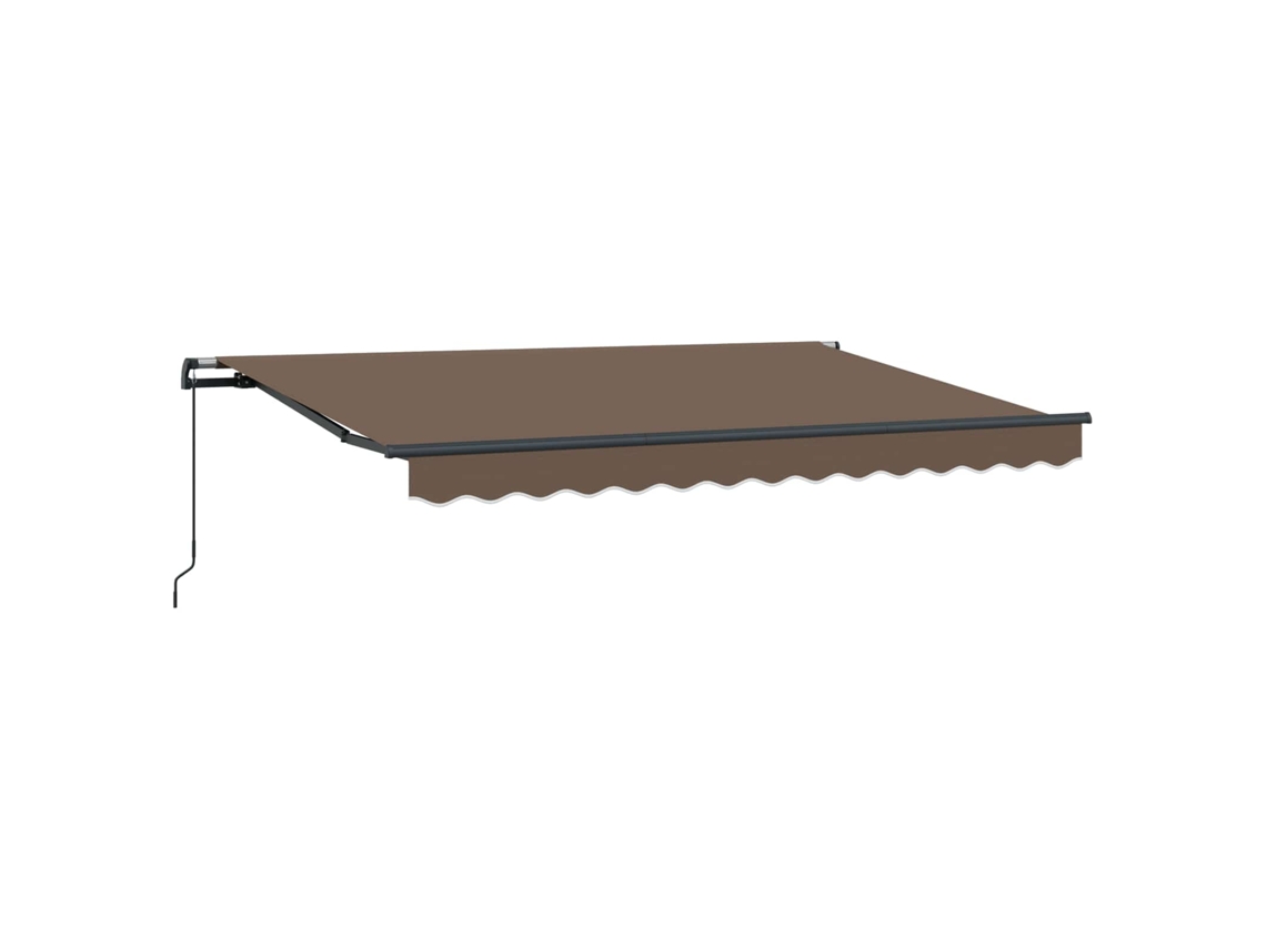 Conjunto 1 Toldo Retrátil Vidaxl Castanho-acinzentado Tecido (3,5 X 2 M)