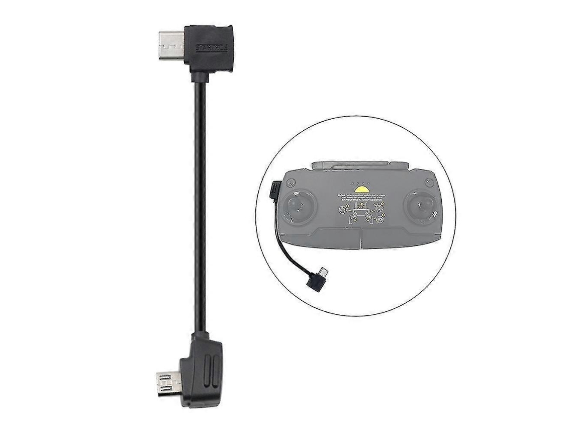 Cabo Drone Usb-c, Micro Usb, 10 Cm Compatível Com Dji Mavic Para Transferência De Dados Elysve